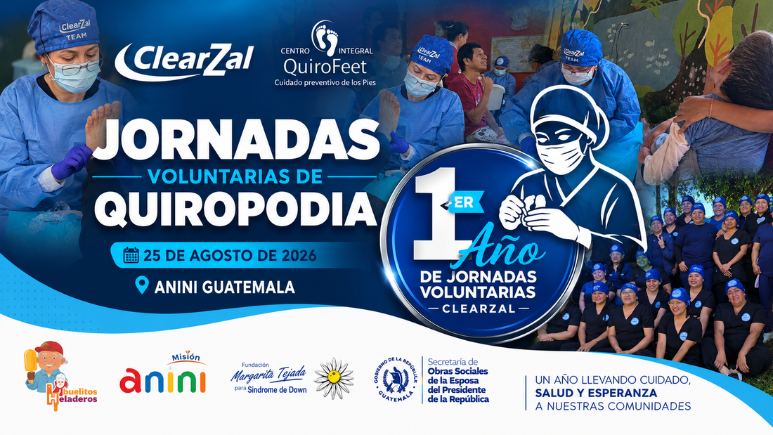ClearZal celebra un año de compromiso social con una Jornada Voluntaria de Quiropodia en ANINI Guatemala