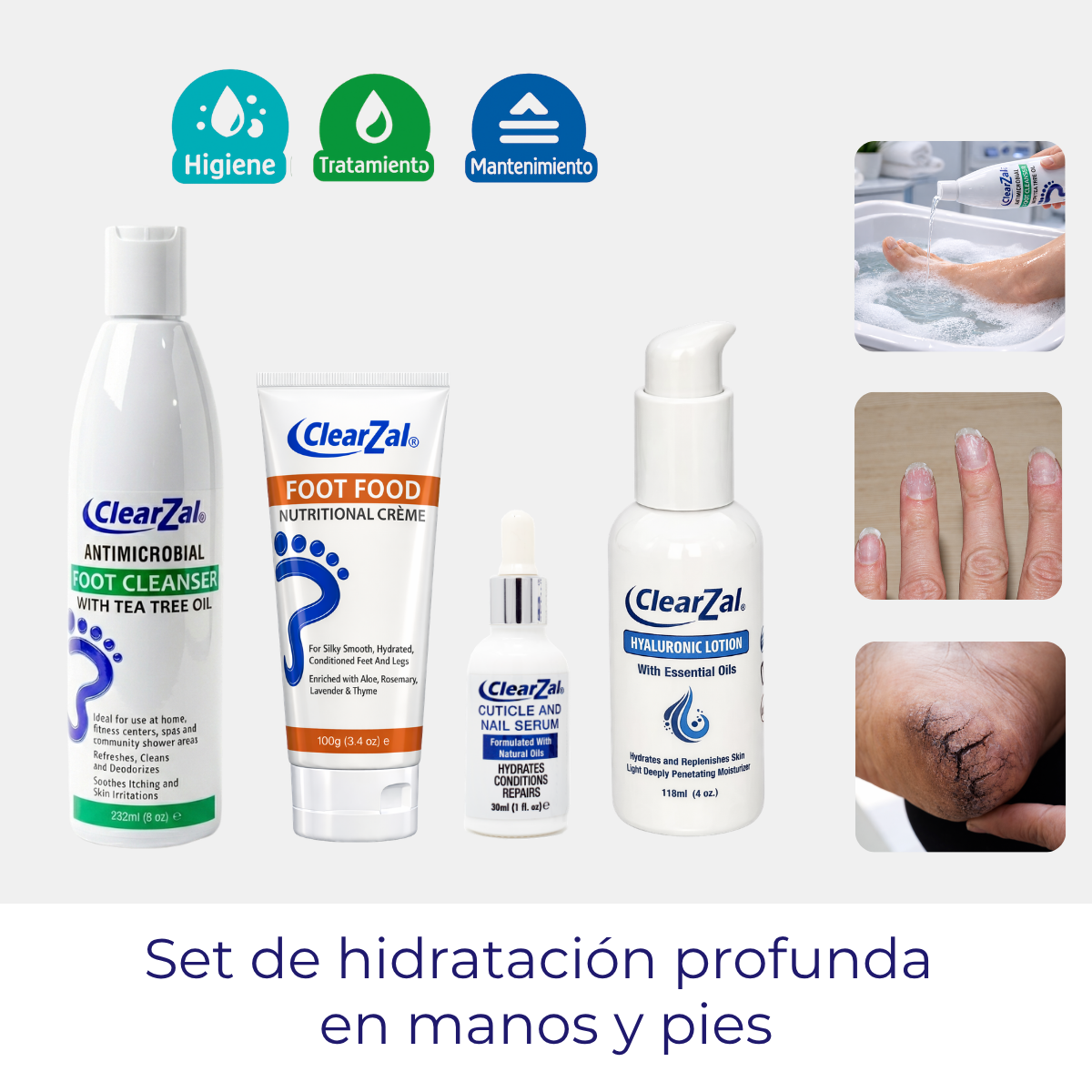 Set 10: Set de hidratación profunda manos y pies