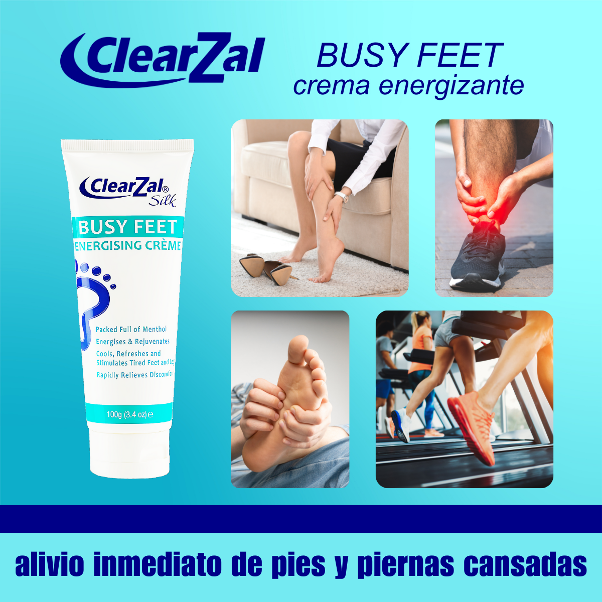 ClearZal Crema para Pies Cansados