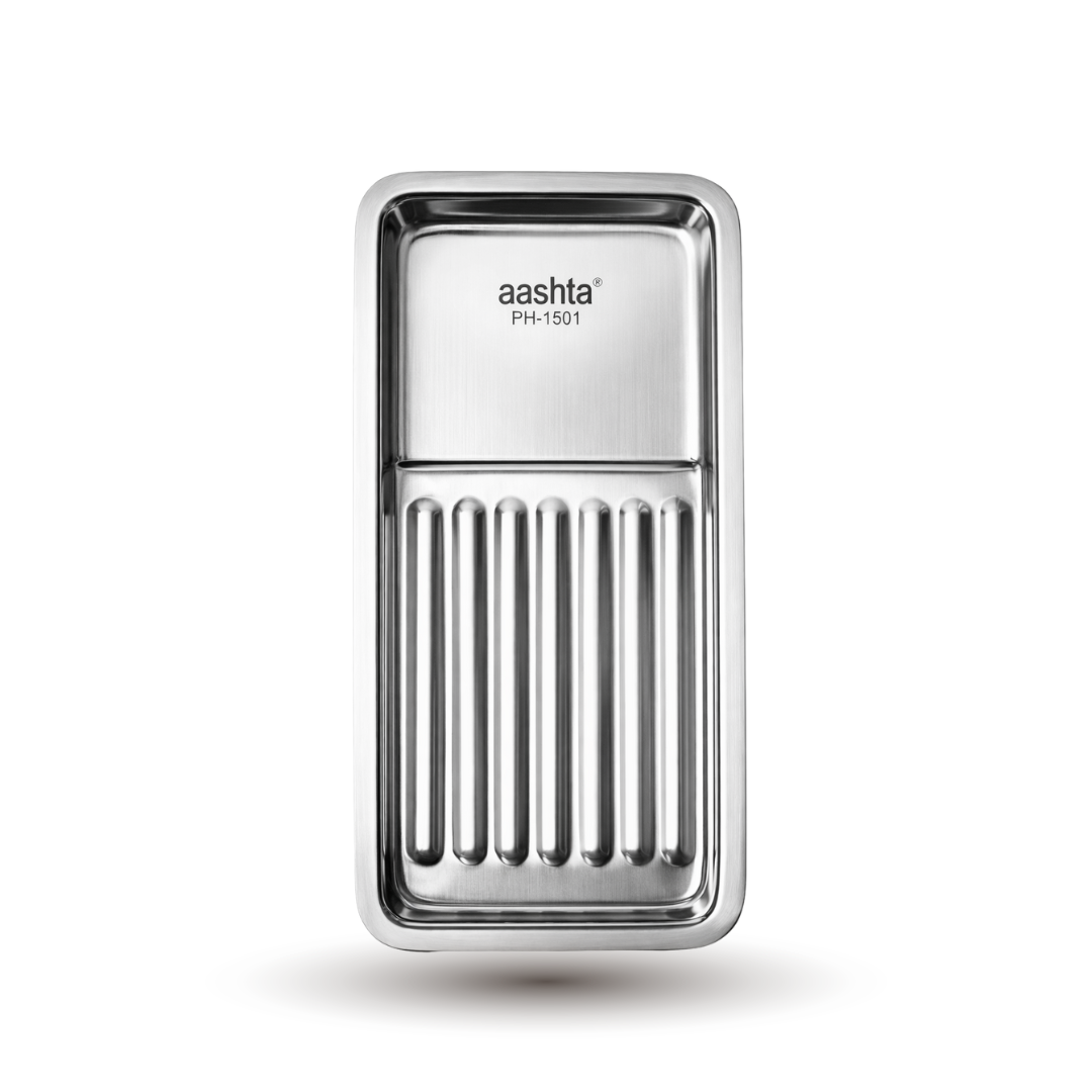 Aashta Bandeja de Acero Inoxidable