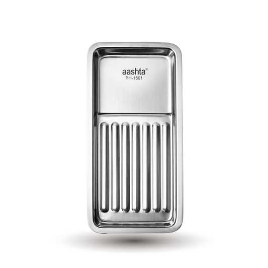 Aashta Bandeja de Acero Inoxidable