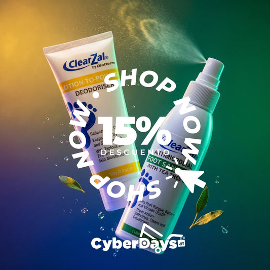 ClearZal Crema a Talco Desodorizante - ClearZal Spray Antimicrobial - Cyberdays