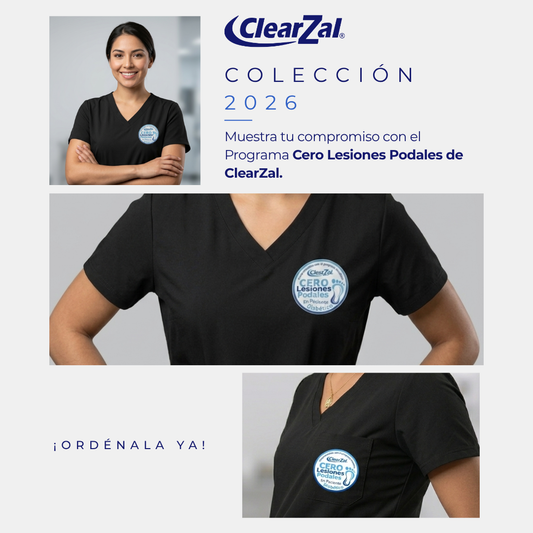 Uniforme Profesional ClearZal® – Cero Lesiones Podales | Colección 2026 - Negro