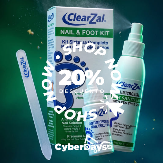ClearZal Kit Sistema Completo - Elimina hongos en las uñas y comezón en pies - Cyberdays